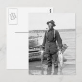Carte Postale Shad Fishing, début des années 1900 (Devant / Derrière)