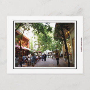 Carte Postale Shaded pedestrian way in Athens