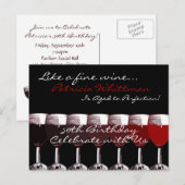 Carte Postale Shades of Red Invitation (Devant / Derrière)