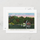Carte Postale Shadow Lake Water Wheel Indian Head View (Devant / Derrière)