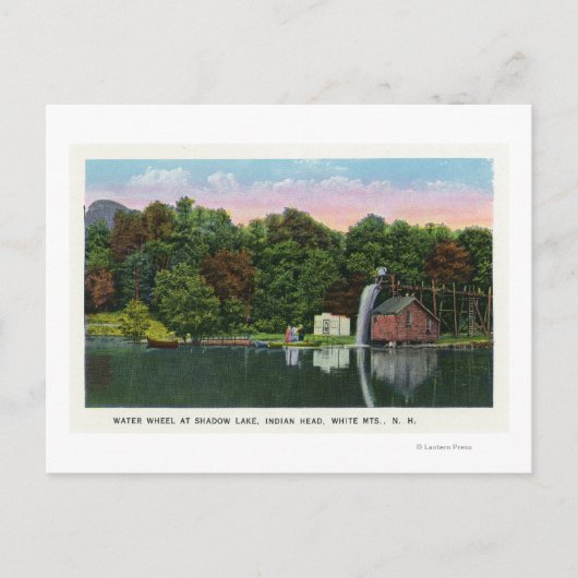 Carte Postale Shadow Lake Water Wheel Indian Head View (Devant)