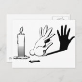 Carte Postale Shadow Rabbit par LightIllusions.com (Devant / Derrière)