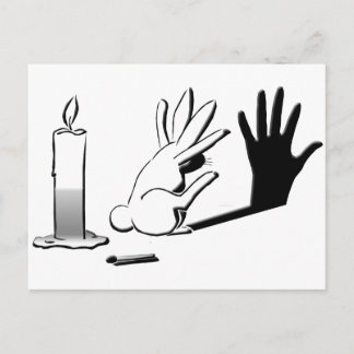 Carte Postale Shadow Rabbit par LightIllusions.com