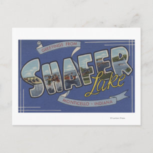 Carte Postale Shafer Lake - Scènes à grandes lettres