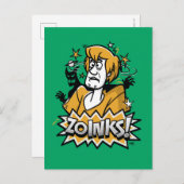 Carte Postale Shaggy "Zoinks !" Graphic halftone (Devant / Derrière)