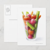 Carte Postale Shaké de légumes crus (Devant / Derrière)