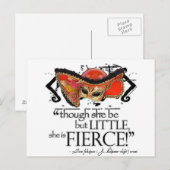 Carte Postale Shakespeare Citation de la nuit d'été de rêve (Devant / Derrière)