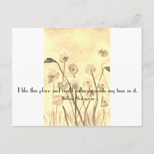 Carte postale Shakespeare Fun Quote (Devant)