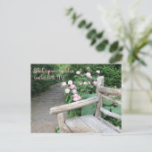 Carte Postale Shakespeare Garden Central Park NYC Rose Roses (Debout devant)