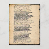 Carte postale Shakespeare Hamlet Soliloquy (Devant)