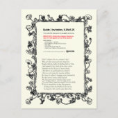 Carte Postale Shakespeare Sonnet # 18 (Devant)