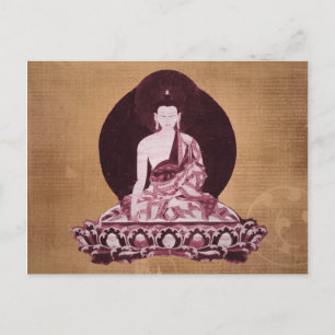 Carte Postale Shakyamuni Bouddha Grunge Vintage