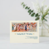 Carte Postale Shalom à Pesach.Pâque d'art (Debout devant)