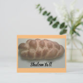 Carte Postale Shalom Ya va challah le pain (Debout devant)