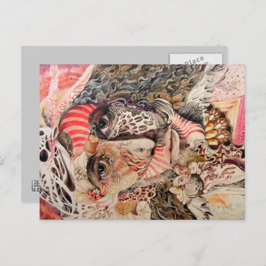 CARTE POSTALE SHAMAN PORTRAIT (Devant / Derrière)