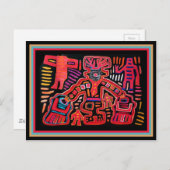 Carte Postale Shaman Tribal Indien Cuna Avec Vans (Devant / Derrière)