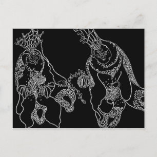 Carte Postale Shamans b+w