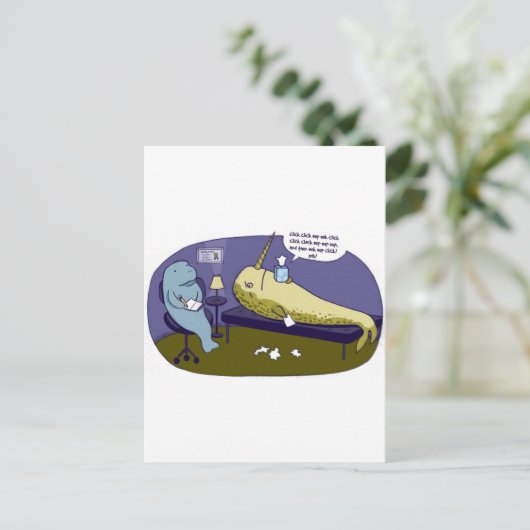 Carte Postale Shambolic Narwhal (Debout devant)