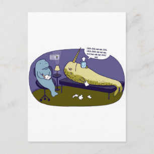 Carte Postale Shambolic Narwhal
