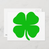 Carte Postale shamrock (Devant / Derrière)