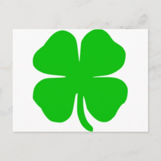 Carte Postale shamrock (Devant)