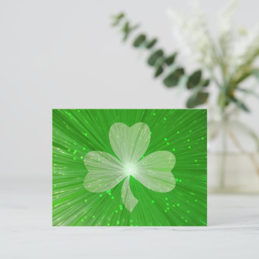 Carte postale shamrock (Debout devant)