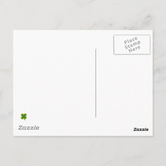 Carte Postale Shamrock (Dos)