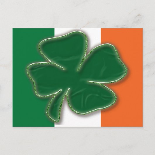 Carte postale shamrock (Devant)