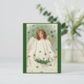 Carte Postale Shamrock Angel St. Patrick's Day Cards (Debout devant)