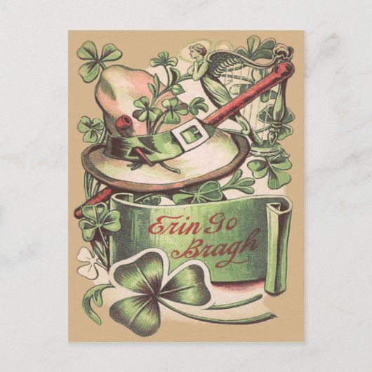 Carte Postale Shamrock Boucle Casquette Chillelagh (Devant)