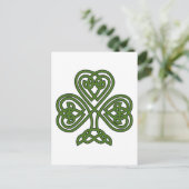 Carte Postale Shamrock celte - Jour de la Saint Patrick (Debout devant)
