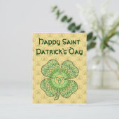 Carte postale Shamrock celtique (Debout devant)