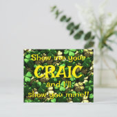 Carte Postale Shamrock Craic (Debout devant)
