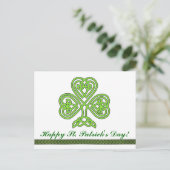 Carte postale Shamrock de la Saint-Patrick (Debout devant)