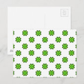 Carte Postale Shamrock de la Saint-Patrick (Devant / Derrière)