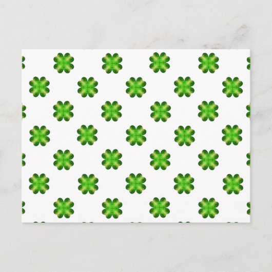 Carte Postale Shamrock de la Saint-Patrick (Devant)