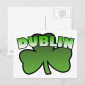 Carte postale Shamrock Dublin (Devant / Derrière)