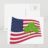Carte Postale Shamrock - États-Unis (Devant / Derrière)