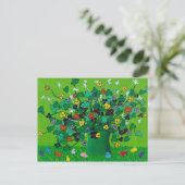 Carte Postale Shamrock, Fleurs et Bébés (Debout devant)