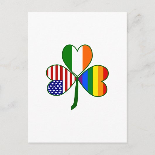 Carte Postale Shamrock gay (Devant)