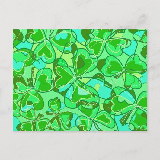 Carte Postale shamrock harmonieux (Devant)