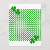 Carte Postale shamrock irlandais (Devant)