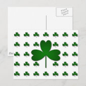 CARTE POSTALE SHAMROCK IRLANDAIS (Devant / Derrière)