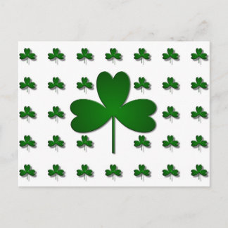 CARTE POSTALE SHAMROCK IRLANDAIS