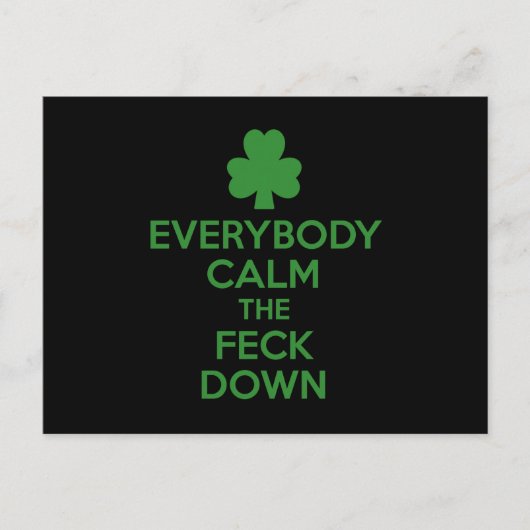 Carte Postale Shamrock irlandais (Devant)