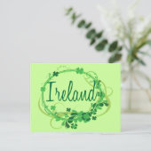 Carte Postale Shamrock irlandais (Debout devant)
