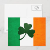 Carte postale Shamrock irlandaise (Devant / Derrière)