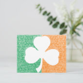 Carte postale Shamrock irlandaise (Debout devant)