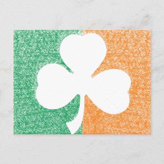 Carte postale Shamrock irlandaise (Devant)