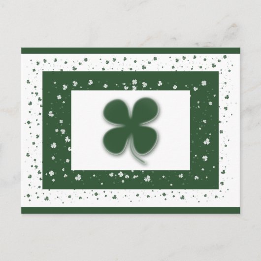 Carte postale shamrock irlandaise (Devant)